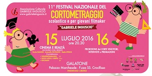 I vincitori dell'undicesima edizione del Festival Nazionale del Cortometraggio Gabriele Inguscio