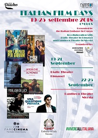 ITALIAN FILM DAYS - A Cipro dal 19 al 25 settembre