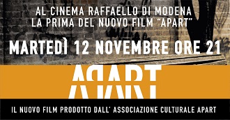 APART - Anteprima a Modena il 12 novembre