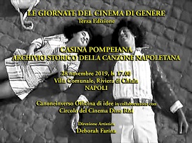 LE GIORNATE DI CINEMA DI GENERE 3 - Il 28 novembre 2019 alla Casina Pompeiana di Napoli