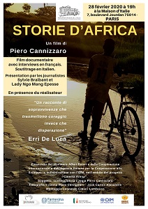 STORIE D'AFRICA - Il 28 febbraio alla Maison de lItalie di Parigi