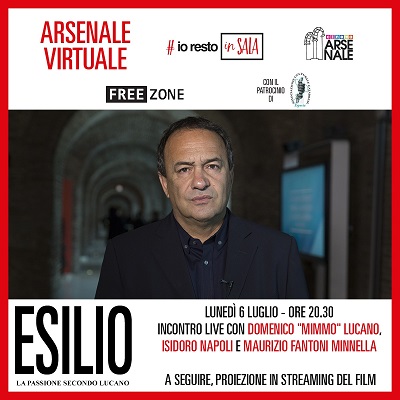 CINECLUB ARSENALE - Un incontro live con Mimmo Lucano e la proiezione virtuale di 