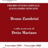 PREMIO CICOGNINI 2020 - a Bruno Zambrini e a Detto Mariano
