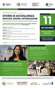STORIE DI ACCOGLIRENZA, AMICIZIA, AMORE, INTEGRAZIONE - L'11 novembre a Bologna due film di Karim Galici