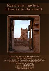 locandina di "Mauritania: Città Biblioteche nel Deserto"