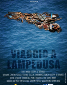 locandina di "Viaggio a Lampedusa"