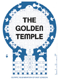 locandina di "The Golden Temple - Olympic Regeneration of East London"
