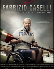 locandina di "Fabrizio Misce Caselli. Un Atleta, un Eroe, un Uomo"