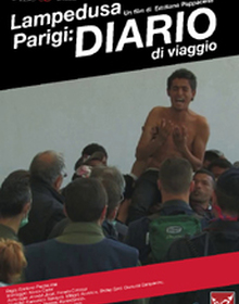 locandina di "Lampedusa-Parigi : Diario di Viaggio"