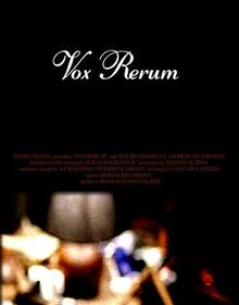 locandina di "Vox Rerum"