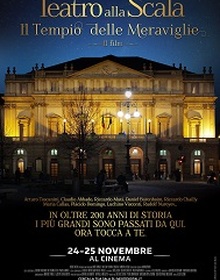 locandina di "Teatro alla Scala. Il Tempio delle Meraviglie"