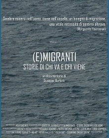locandina di "(E)migranti - Storie di chi va e chi viene"