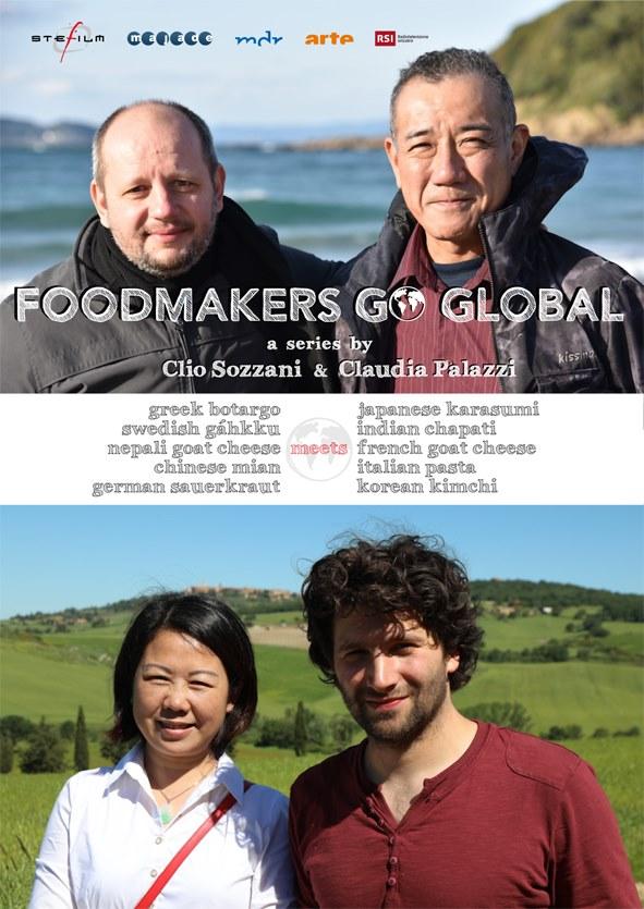 locandina di "Food Makers Go Global. I Noodles Cinesi Incontrano la Pasta Italiana"